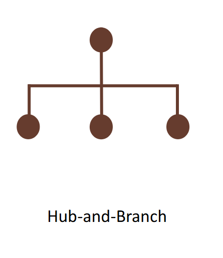 Hub-and-branch structure diagram