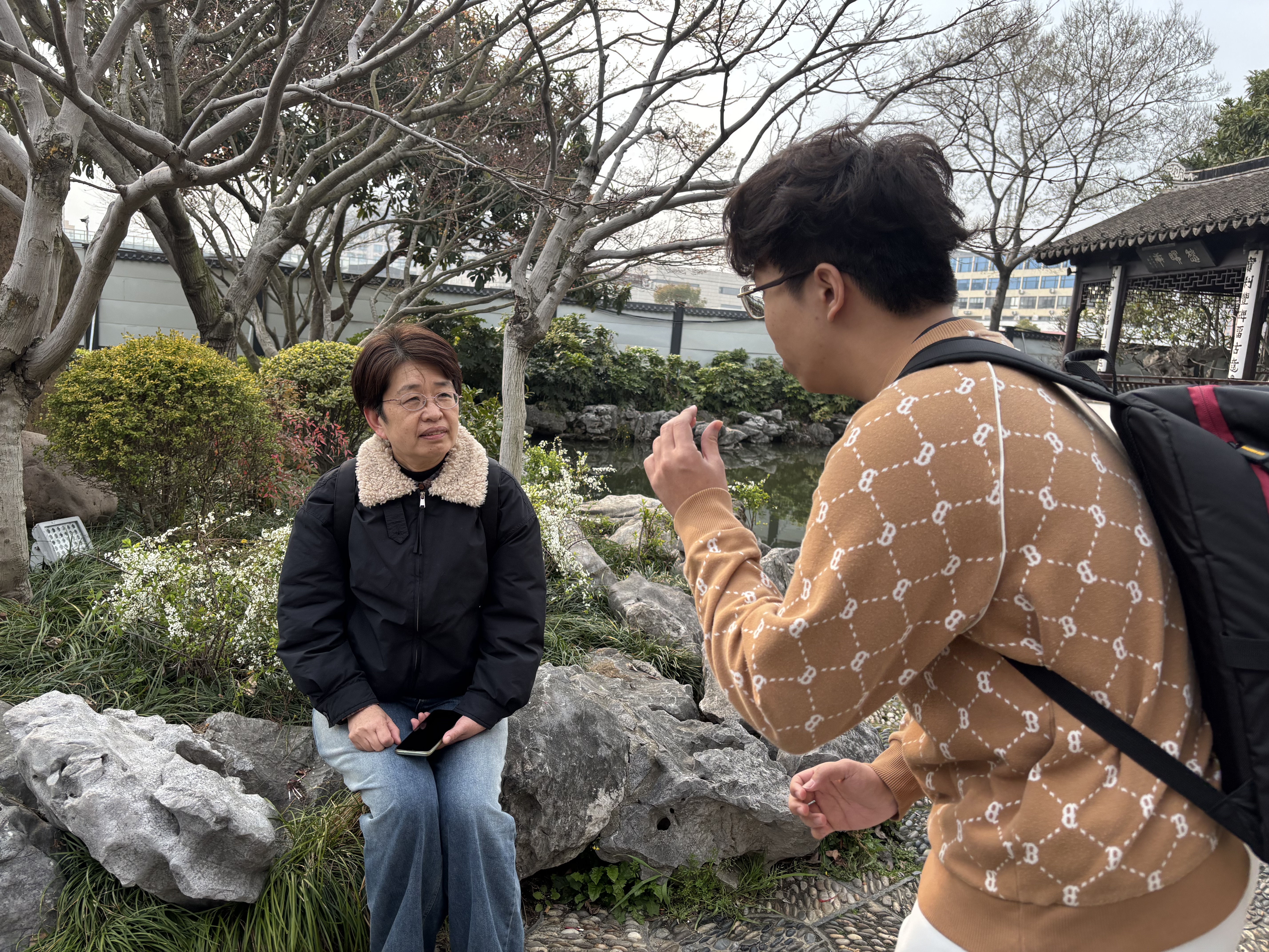 Interview fieldwork with an older participant